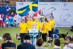 Closing ceremony at FCI 2014 Agility World Championships, Luxembourg. Photo (c) by Jukka Pätynen / Koirakuvat.fi